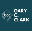 Gary C. Clark blue logo cropped